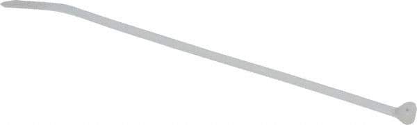 Thomas & Betts - 5-1/2" Long Natural (Color) Nylon Standard Cable Tie - 40 Lb Tensile Strength, 1.31mm Thick, 28.7mm Max Bundle Diam - Apex Tool & Supply