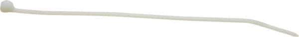 Thomas & Betts - 7.31" Long Natural (Color) Nylon Standard Cable Tie - 50 Lb Tensile Strength, 1.09mm Thick, 44.45mm Max Bundle Diam - Apex Tool & Supply