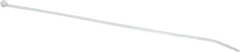 Thomas & Betts - 11.6" Long Natural (Color) Nylon Standard Cable Tie - 50 Lb Tensile Strength, 1.41mm Thick, 76.2mm Max Bundle Diam - Apex Tool & Supply
