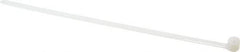 Thomas & Betts - 8-3/4" Long Natural (Color) Nylon Standard Cable Tie - 120 Lb Tensile Strength, 1.27mm Thick, 50.8mm Max Bundle Diam - Apex Tool & Supply