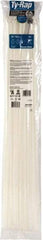 Thomas & Betts - 30" Long Natural (Color) Nylon Standard Cable Tie - 120 Lb Tensile Strength, 1.52mm Thick, 228.6mm Max Bundle Diam - Apex Tool & Supply