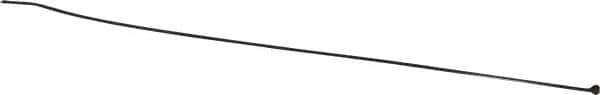 Thomas & Betts - 14" Long Black Nylon Standard Cable Tie - 18 Lb Tensile Strength, 1.1mm Thick, 101.6mm Max Bundle Diam - Apex Tool & Supply