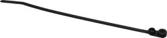 Thomas & Betts - 7.8" Long Black Nylon Mountable Cable Tie - 50 Lb Tensile Strength, 1.4mm Thick, 3-3/8" Max Bundle Diam - Apex Tool & Supply