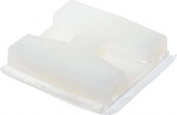 Thomas & Betts - Natural (Color), Nylon, Two Way Cable Tie Mounting Base - 28.58mm Long x 28.58mm Wide Adhesive Back - Apex Tool & Supply