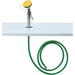 Haws - 5" Wide x 104" High, Deck Mount, Plastic Bowl, Eye & Face Wash Station - 6" Inlet, 250 psi Flow, 12 GPM Flow Rate - Apex Tool & Supply