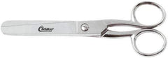 Clauss - 2" LOC, 6" OAL Carbon Steel Blunt Point Scissors - For Paper, Fabric - Apex Tool & Supply