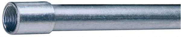 Made in USA - 1/2" Trade Size, 10' Long, Rigid Conduit - Steel, 1/2" ID - Apex Tool & Supply