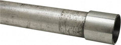 Made in USA - 1-1/2" Trade Size, 10' Long, Rigid Conduit - Steel, 1-1/2" ID - Apex Tool & Supply