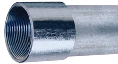 Made in USA - 3" Trade Size, 10' Long, Rigid Conduit - Steel, 3" ID - Apex Tool & Supply
