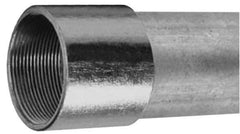 Made in USA - 3-1/2" Trade Size, 10' Long, Rigid Conduit - Steel, 3-1/2" ID - Apex Tool & Supply