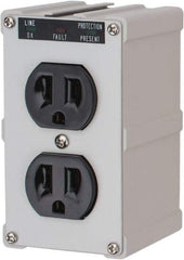 Tripp-Lite - 2 Outlets, 120 Volts, 15 Amps, Power Outlet Strip - Direct Plug-in Mount, 5-15P NEMA Configuration, 4" Strip, CSA Approved, cULus, IEEE 587 Category A Specifications, IEEE 587 Category B Specifications, UL1449 3rd Edition - Apex Tool & Supply
