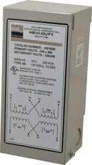 Sola/Hevi-Duty - 1 Phase, 240-480 Volt Input, 120/240 Volt Output, 60 Hz, 0.05 kVA, General Purpose Transformer - 4, 12, 3R, 4X NEMA Rating, 176°F Temp Rise, 4 Inch Wide x 3 Inch Deep x 6 Inch High, Indoor, Outdoor, Wall Mount - Apex Tool & Supply