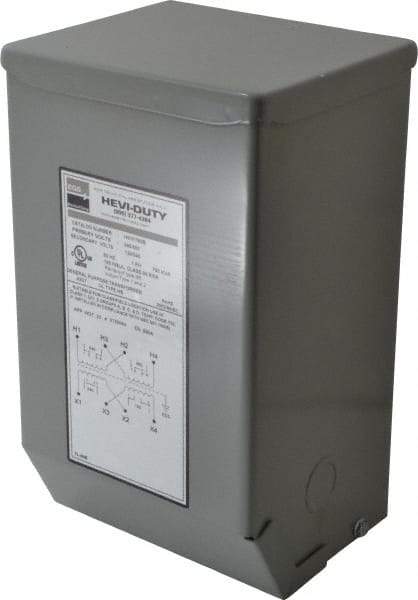 Sola/Hevi-Duty - 1 Phase, 240-480 Volt Input, 120/240 Volt Output, 60 Hz, 0.75 kVA, General Purpose Transformer - 4, 12, 3R, 4X NEMA Rating, 239°F Temp Rise, 6 Inch Wide x 5 Inch Deep x 10 Inch High, Indoor, Outdoor, Wall Mount - Apex Tool & Supply
