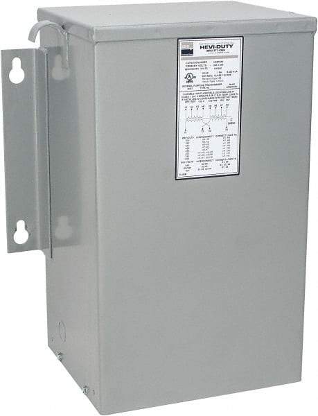 Sola/Hevi-Duty - 1 Phase, 240-480 Volt Input, 120/240 Volt Output, 60 Hz, 5 kVA, General Purpose Transformer - 4, 12, 3R, 4X NEMA Rating, 239°F Temp Rise, 14 Inch Wide x 9 Inch Deep x 17 Inch High, Indoor, Outdoor, Wall Mount - Apex Tool & Supply