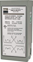 Sola/Hevi-Duty - 120/240 Input Volt, 12/24 Output Volt, 60 Hz, Buck Boost Transformer - 1 Phase, 4 Inch Wide x 3 Inch Deep x 6 Inch High, cULus Listed E77014 - Apex Tool & Supply