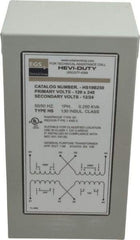 Sola/Hevi-Duty - 120/240 Input Volt, 12/24 Output Volt, 60 Hz, Buck Boost Transformer - 1 Phase, 4 Inch Wide x 4 Inch Deep, cULus Listed E77014 - Apex Tool & Supply