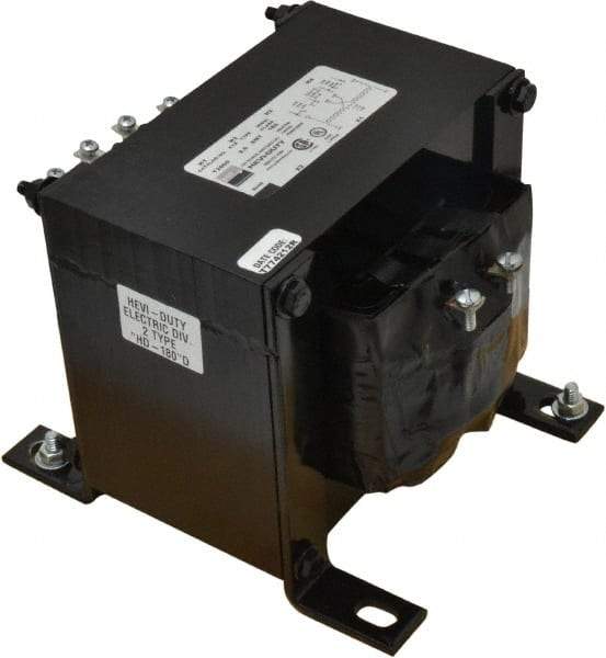 Sola/Hevi-Duty - 1 Phase, 2 kVA, Control Transformer - 2 Input, 1 Output Winding, 60 Hz, 9.13 Inch Deep x 6-1/4 Inch High, 239°F Temp Rise - Apex Tool & Supply