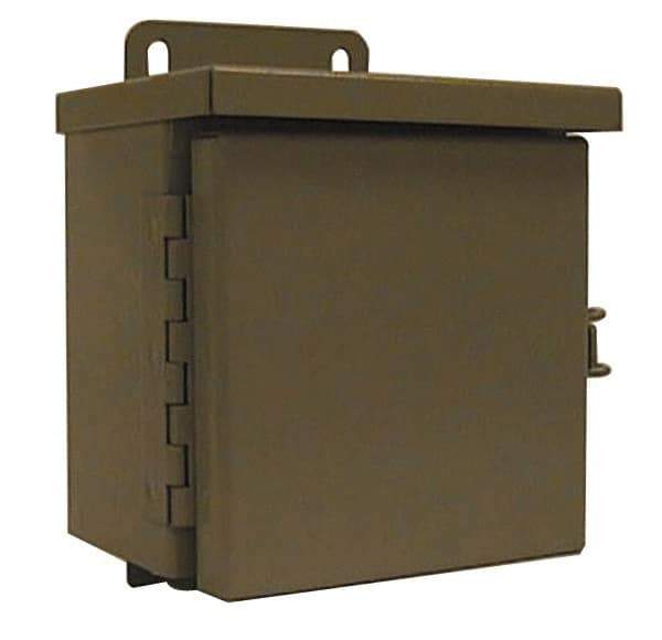 Wiegmann - 21" OAW x 33" OAH Powder Coat Finish Electrical Enclosure Back Panel - 36" x 24" Box, 14 Gauge Steel, Use with B362407CH/B362409CH/B362411CH/N12362406/N12362408/N12362410/N12362412/RHC362412 - Apex Tool & Supply