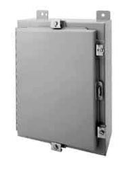 Wiegmann - Steel Standard Enclosure Hinge Flat Cover - NEMA 4, 12, 13, 610mm Wide x 762 mm High x 203mm Deep, Dirt-tight, Dust-tight, Oiltight & Watertight - Apex Tool & Supply
