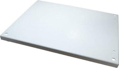 Wiegmann - 17" OAW x 21" OAH Powder Coat Finish Electrical Enclosure Back Panel - 24" x 20" Box, 14 Gauge Steel, Use with B242007CH/B242009CH/LOH242008/N12202406/N12202408/N12242006/N12242008/N12242010/N12242012/N12242016/RHC242008 - Apex Tool & Supply