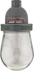 Hubbell Killark - 120 VAC, 150 Watt, Incandescent Hazardous Location Light Fixture - Dust Ignition, Aluminum Alloy Housing, 4-1/2" Wide x 9-5/8" High - Apex Tool & Supply