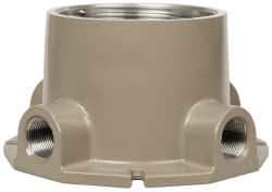 Hubbell Killark - Gray Light Fixture Ceiling Bracket - For Use with Hazardous Location HID Fixture - EZ Series, CSA File LR11713, UL File E10514 & E91793 - Apex Tool & Supply