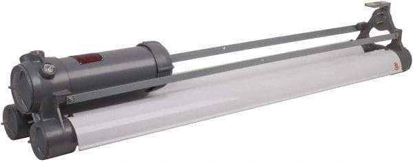 Hubbell Killark - 120 VAC, 60 Watt, Fluorescent Hazardous Location Light Fixture - Corrosion, Dirt & Vibration Resistant & Explosionproof, Aluminum Alloy Housing, 52-13/16" Long x 11" Wide x 9-3/32" High - Apex Tool & Supply