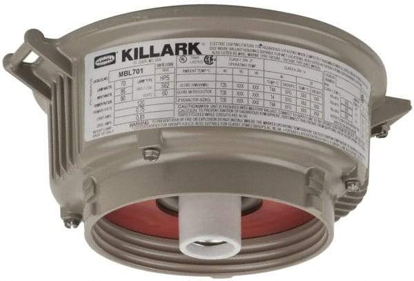 Hubbell Killark - 120 VAC, 70 Watt, High Pressure Sodium Hazardous Location Light Fixture - Corrosion, Dirt, Dust, Moisture & Vibration Resistant - Apex Tool & Supply