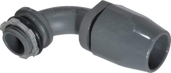 Thomas & Betts - 1/2" Trade, Thermoplastic Threaded Angled Liquidtight Conduit Connector - Insulated - Apex Tool & Supply