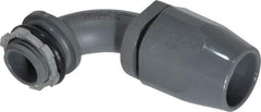 Thomas & Betts - 1/2" Trade, Thermoplastic Threaded Angled Liquidtight Conduit Connector - Insulated - Apex Tool & Supply