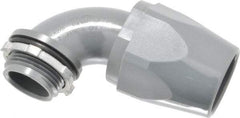 Thomas & Betts - 1" Trade, Thermoplastic Threaded Angled Liquidtight Conduit Connector - Insulated - Apex Tool & Supply