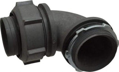 Thomas & Betts - 2" Trade, Thermoplastic Threaded Angled Liquidtight Conduit Connector - Insulated - Apex Tool & Supply