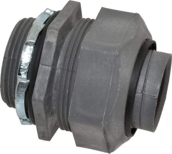 Thomas & Betts - 1-1/4" Trade, Thermoplastic Threaded Straight Liquidtight Conduit Connector - Insulated - Apex Tool & Supply
