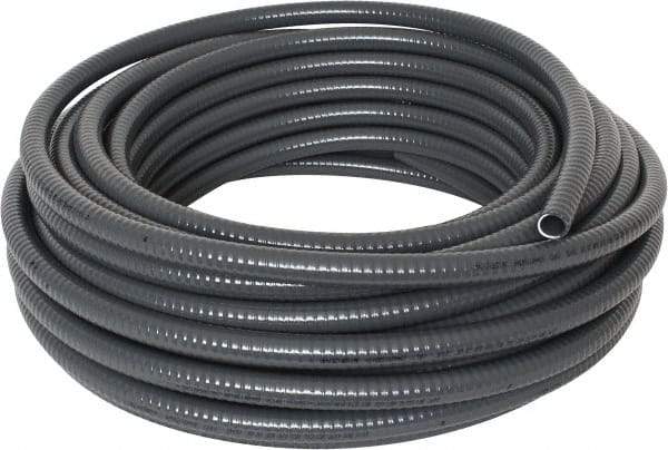 Thomas & Betts - 1/2" Trade Size, 100' Long, Flexible Liquidtight Conduit - PVC, 0.627" ID, Gray - Apex Tool & Supply