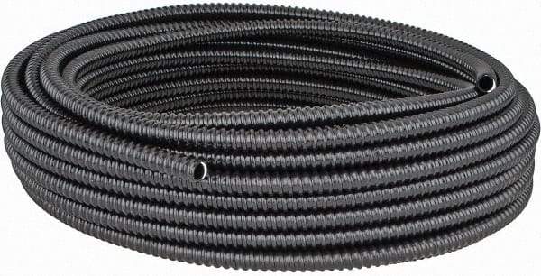 Thomas & Betts - 3/8" Trade Size, 100' Long, Flexible Liquidtight Conduit - PVC, 0.489" ID, Black - Apex Tool & Supply