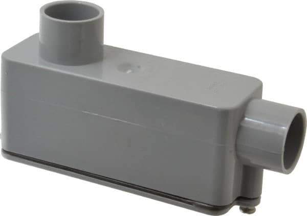 Thomas & Betts - LB Body, 3/4" Trade, IMC, Rigid PVC Conduit Body - Oval, 6-9/32" OAL, 12 cc Capacity - Apex Tool & Supply