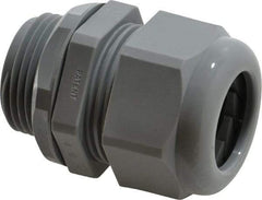 Thomas & Betts - 0.51 to 0.79" Cable Capacity, Liquidtight, Straight Strain Relief Cord Grip - 1 NPT Thread, Iron - Apex Tool & Supply