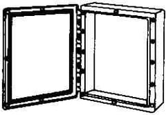 Thomas & Betts - Thermoplastic Standard Enclosure Hinge Flat Cover - NEMA 1, 2, 3, 4, 12, 3S, 3SX, 3X, 4X, 20-1/2" Wide x 24" High x 7-1/2" Deep - Apex Tool & Supply