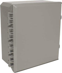 Thomas & Betts - Polycarbonate Standard Enclosure Hinge Flat Cover - NEMA 1, 2, 3, 4, 12, 3S, 3SX, 3X, 4X, 12" Wide x 14" High x 6" Deep, Impact Resistant - Apex Tool & Supply