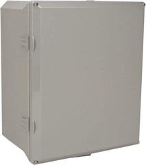 Thomas & Betts - Polycarbonate Standard Enclosure Screw Flat Cover - NEMA 1, 2, 3, 4, 12, 3S, 3SX, 3X, 4X, 10" Wide x 12" High x 6" Deep, Impact Resistant - Apex Tool & Supply