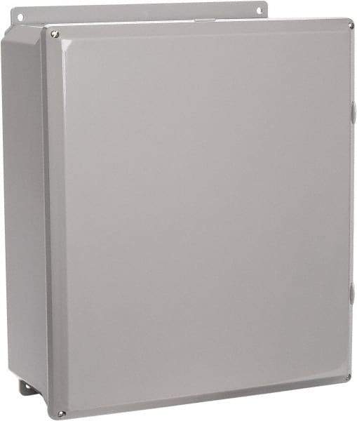 Thomas & Betts - Polycarbonate Standard Enclosure Screw Flat Cover - NEMA 1, 2, 3, 4, 12, 3S, 3SX, 3X, 4X, 14" Wide x 16" High x 6" Deep, Impact Resistant - Apex Tool & Supply