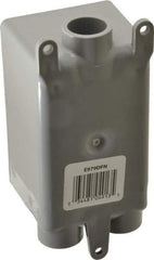 Thomas & Betts - 1 Gang, (3) 1/2" Knockouts, PVC Rectangle Junction Box - 115.3mm Overall Height x 98.4mm Overall Width x 61.5mm Overall Depth, Weather Resistant - Apex Tool & Supply