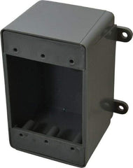 Thomas & Betts - 1 Gang, (0) Knockouts, PVC Rectangle Switch Box - 4-5/8" Overall Height x 3-7/8" Overall Width x 2-3/4" Overall Depth, Weather Resistant - Apex Tool & Supply