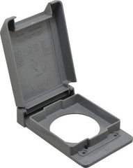 Thomas & Betts - Electrical Outlet Box Polycarbonate Single Receptacle Cover - Apex Tool & Supply