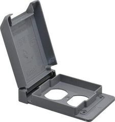 Thomas & Betts - Electrical Outlet Box Polycarbonate Duplex Receptacle Cover - Apex Tool & Supply