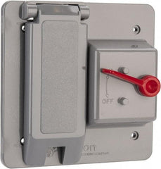 Thomas & Betts - Electrical Outlet Box Polycarbonate Combination Toggle with GFI Cover - Apex Tool & Supply