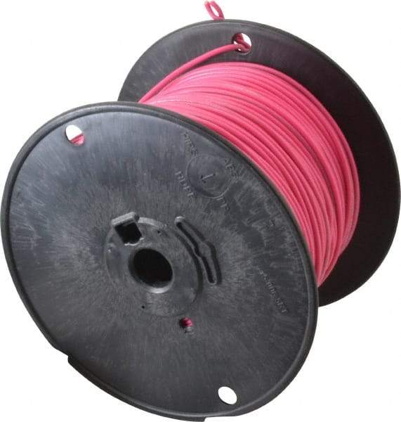 Southwire - 18 AWG, 16 Strand, Pink Machine Tool Wire - PVC, Acid, Moisture and Oil Resistant, 500 Ft. Long - Apex Tool & Supply