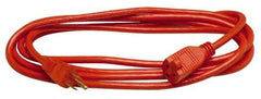 Southwire - 100', 14/3 Gauge/Conductors, Orange Indoor & Outdoor Extension Cord - 1 Receptacle, 13 Amps, 125 VAC, UL SJTOW, NEMA 5-15P, 5-15R - Apex Tool & Supply