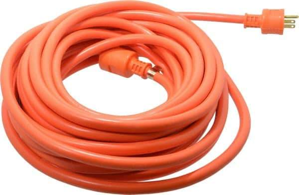 Southwire - 50', 14/3 Gauge/Conductors, Multicolor Indoor & Outdoor Extension Cord - 1 Receptacle, 15 Amps, 125 VAC, UL SJTOW, NEMA 5-15P, 5-15R - Apex Tool & Supply
