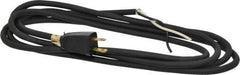 Southwire - 9', 16/2 Gauge/Conductors, Black Outdoor Replacement Cord - 1 Receptacle, 13 Amps, 125 VAC, UL SJEOOW, NEMA 1-15P - Apex Tool & Supply